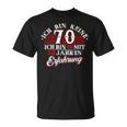 Keine 70 Jahre 18 Mit Experience Birthday T-Shirt