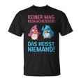 Keiner Mag Klugscheißer Bird Animal Cartoon Joke T-Shirt