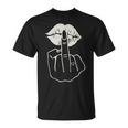 Kiss Finger Middle Finger Sign And Women's T-Shirt