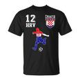 Kroatien Fan Em Spieler Ball Nummer 12 T-Shirt