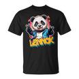 Lennox Beautiful Boys' Name With Cute Panda T-Shirt