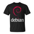 Linux Lover Debian Eslogan Espiral Logo Opensource Os Camiseta unisex