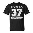 Livello 37 Superato Anni 37 Anniversario Di Matrimonio Maglietta