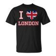 I Love Heart Londra Uk Bandiera Britannica Maglietta
