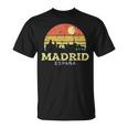 Madridintage Camisa De Horizontal City De Madrid Camiseta unisex