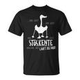 Mallard Duck Silhouette Läuft Bei Mir Nordic Walking Fun T-Shirt