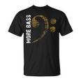 Más Bajos Clave De Sol Contrabajo Camiseta unisex