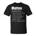 Matteo Nome Di Battesimo Regalo Maglietta