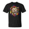 Mb35 Gay Pride Lion Lgbt Rainbow Pride Month Parade T-Shirt