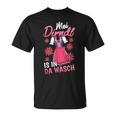 Mei Dirndl Is In Da Wäsch Edelweiss Tracht Women's S T-Shirt