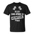 Muratore Figo Regalo Divertente Muratori Operaio Edile Maglietta