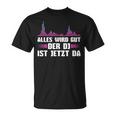 Music Mixer Der Discjockey Ist Jetzt Da T-Shirt