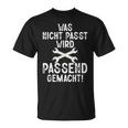 Was Nicht Passt Passend Gemacht Handwerk Handwerker T-Shirt