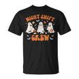 Night Shift Boo Crew Health Worker Halloween Ghost Nurse T-Shirt