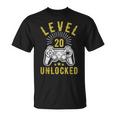 Nivel 20 Desbloqueado Boda Del 20º Aniversario Camiseta unisex