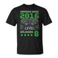 Nivel 8Ideojugador Desbloqueado 8 Años 2016 Camiseta unisex