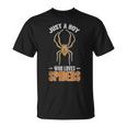 Nur Ein Junge Der Spinnen Liebt Arachnide Spider T-Shirt