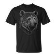 Orso Animali Selvatici Arte Animale Stampa Animale Motivo Orso Maglietta