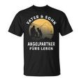 Papa Und Sohn Angelpartner Fürs Leben Angeln Angler T-Shirt