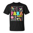 Para Paraprofessional Paraeducator First Day Back To School T-Shirt