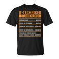 Pc Techniker Stundenlohn It Techniker T-Shirt