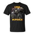 I Pee In Pools Cringe Hard Skeleton Meme T-Shirt