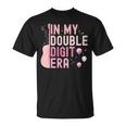Pink In My Double Digits Era 10 Year Old 10Th Birthday Girl T-Shirt