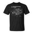 Plan Du Char Allemand Tigre I De La Seconde Guerre Mondiale T-Shirt