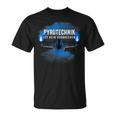 With Pyrotechnik Ist Kein Krim Pyro Bengalo Blue T-Shirt