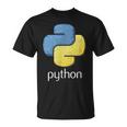 Python Coder Programador Programador Programador Desarrolladores Camiseta unisex