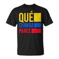 Qué Chimba Parce Colombia Flag Retro Vintage Colombian Slang T-Shirt