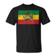 Rastafari Lion Of Judah Reggae Rasta Flag T-Shirt