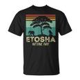Retro Elefanti Etosha National Park Souvenir Namibia Africa Maglietta