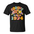 Retro Groovy Since 1974 Birthday 50 Years Old 50Th Birthday T-Shirt