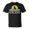 Retro Island Puffin Icelandic Bird Puffin T-Shirt