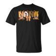 Retro Nana Coquette Bows Leopard Grandma Fall Thanksgiving T-Shirt