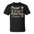 Retro Proud Army National Guard Sister Military Pride Outfit T-Shirt