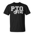 Retro Pto Crew Parent Teacher Organization Back To School T-Shirt