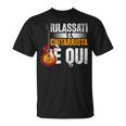 Rilassati Il Chitarrista È Qui Regalo Per Musicista Chitarra Maglietta