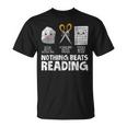 Rock Paper Scissor Reading Book Reading Teacher Bookworm T-Shirt
