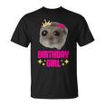 Schlafi Schlafi Sad Hamster Meme Birthday Girl T-Shirt