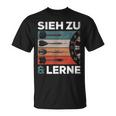 See Zu Und Lerneintage Darts Retro Sl Darts T-Shirt