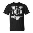 She's My Trick Halloween Costume Matching Couple Boyfriend T-Shirt