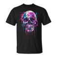 Skeleton Skull Biker Rocker Skull Punk Rock T-Shirt