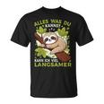 Sloth Sleep Alles Was Du Kannst Sloth T-Shirt