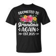 Soon To Be Grandma Promoted To Grandma Again Est 2025 T-Shirt
