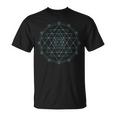 Sri Yantra Sacra Geometria Frattale Arte Buonaibe Mantra Om Maglietta
