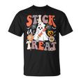 Stick Or Treat Ghost Nurse Halloween Crna Emergency Er Nurse T-Shirt