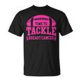 Tackle Breast Cancer Football Pink Breast Cancer Awareness T-Shirt