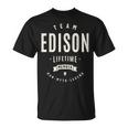 Team Edison Lifetime Member Nome Divertente Edison Maglietta